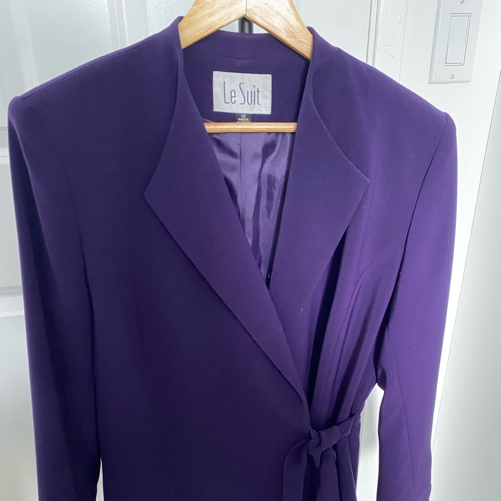 Le Suit Blazer Dress. Purple, Size 12.